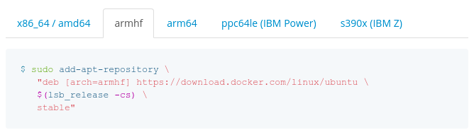 Install docker using the repository