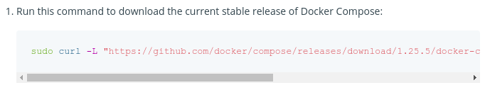 Install docker-compose